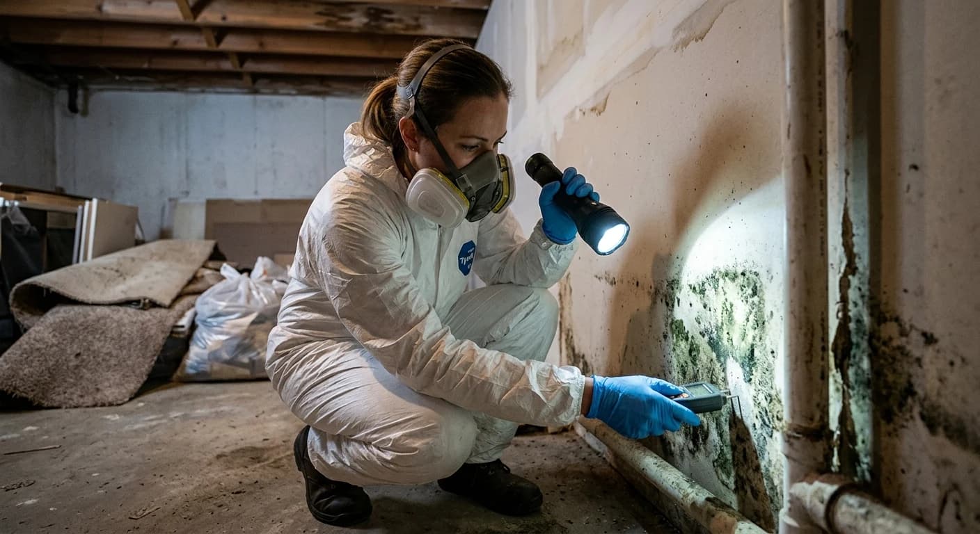 Professional water damage restoration work - What are the health risks associated with untreated water damage?